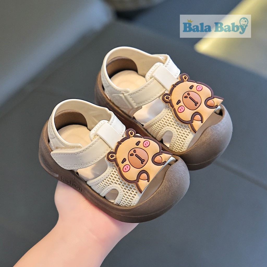 ใหม่ รองเท้าเด็ก รองเท้าหัดเดินเด็ก ลายคาปิบาลา ระบายอากาศ พื้นกันลื่น อายุ6เดือน-2ปี DDX53 - รูปที่ 4