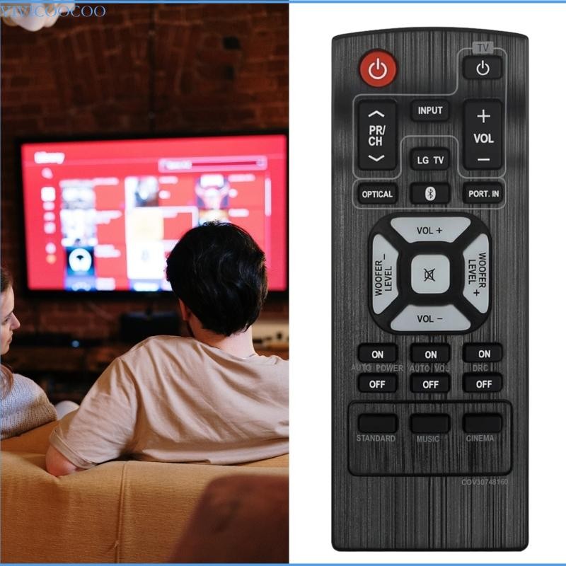 VIVI รีโมทคอนโทรลสําหรับ LG Soundbar ลําโพงควบคุมเปลี่ยน COV30748160 NB2540
