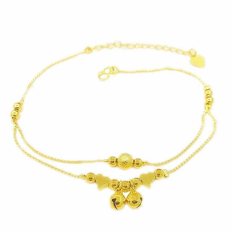 สร้อยข้อเท้าพู่คลาสสิค ออกแบบสองชั้น สำหรับผู้หญิง ดีไซน์แฟชั่น - รูปที่ 7