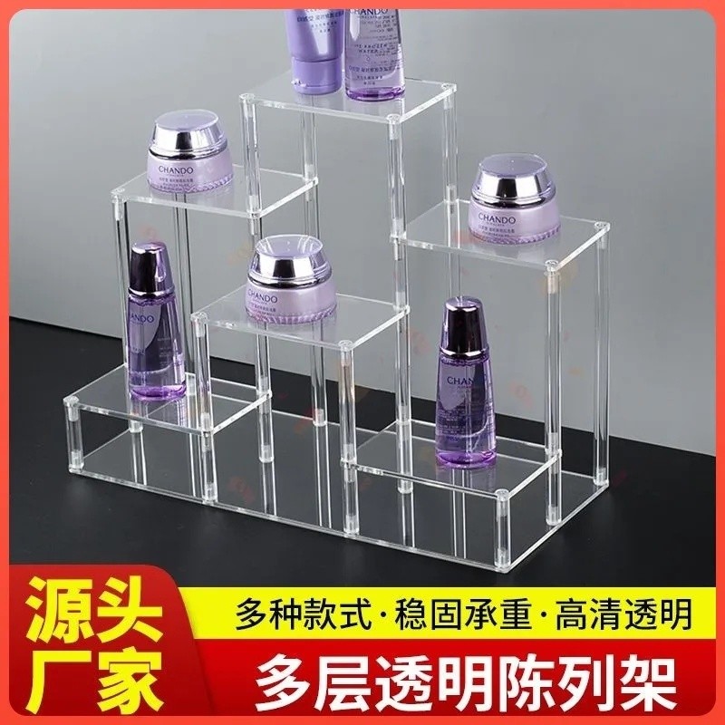 [Hot Sale]Handicraft Antique Display Stand for Porcelain Cups, Tea Sets, Multi-layer Staircase Displ