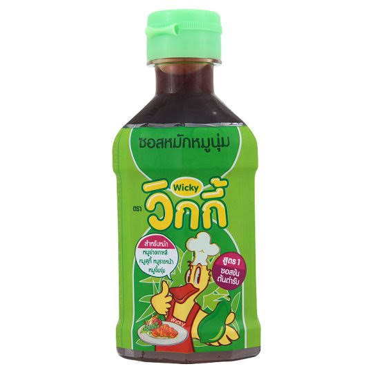 วิกกี้ ซอสหมักหมูนุ่ม สูตร1ซอสข้นต้นตำรับ 210 กรัม (สินค้าพร้อมส่ง)