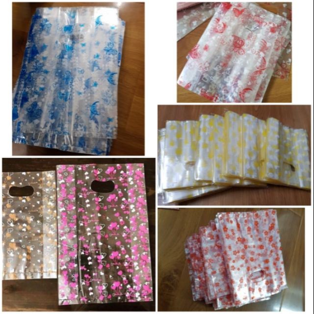 100g PP COTTON MANGO BAG, CLEAR NILON BAG พิมพ์ด้วย 2 สี PATTERNS