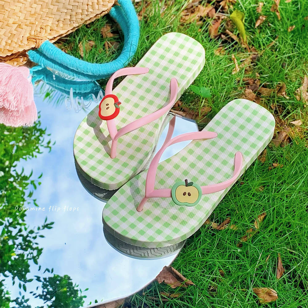 XIXITIAO รองเท้าแตะสุภาพสตรีแฟชั่นฤดูร้อนน่ารักชายหาดวันหยุดรองเท้าแตะรองเท้าแตะ