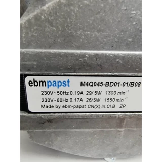 อะไหล่ตู้แช่ มอเตอร์ตู้แช่ ยี่ห้อ EBMpapst 5W, 10W, 16W