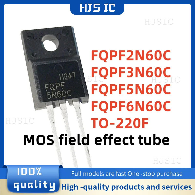 1-5PCS FQPF2N60C 2N60C FQPF3N60C 3N60C FQPF5N60C 5N60C FQPF6N60C TO-220F MOS field effect หลอดอิเล็ก