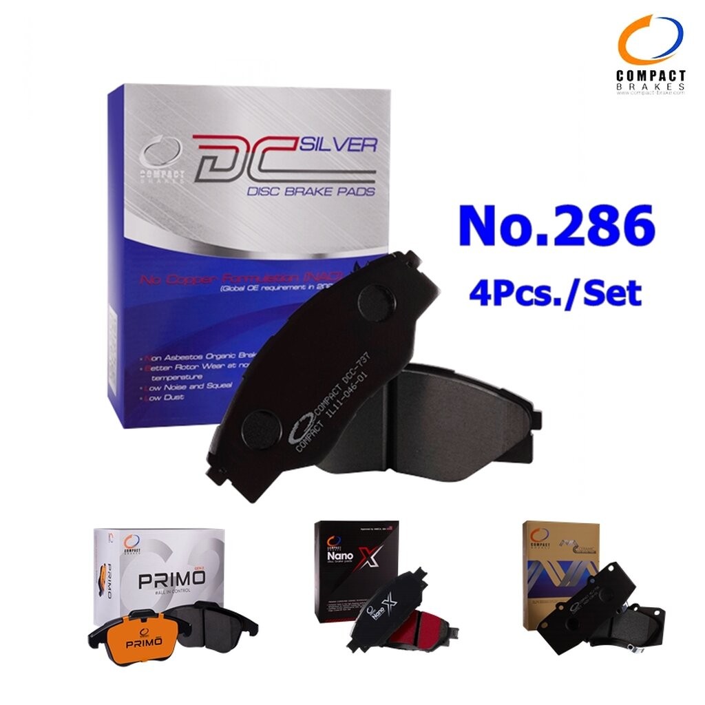 ผ้าเบรคหน้า Nissan TEANA J31 2.3, PJ31 3.5 ปี 03-08, CERFIRO(เซอฟิโร่) A32, A33 VQ 2.0 ปี 96-02 Comp