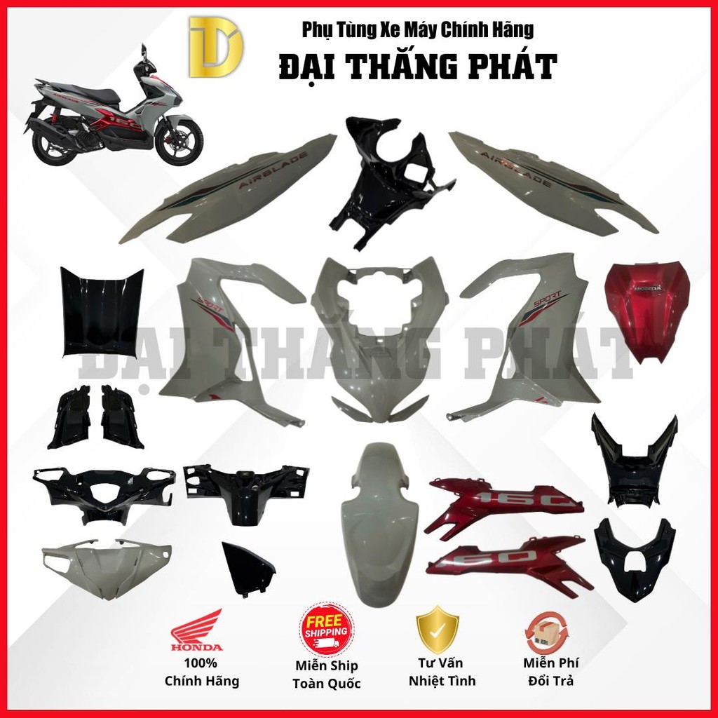 Air Blade 160cc K2Z/K3A (4Val) แฟริ่ง 2025 สีเทา แดง ดํา -NHC60- รุ่นสปอร์ตฮอนด้าแท้