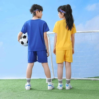 เสื้อกีฬาเด็ก ชุดบอลเด็ก ชุดเซ็ท2ชิ้น ชุดขาสั้นลายตัวอักษรอังกฤษแฟชั่น เหมาะสำกรับเด็กโต ใส่ได้ทั้งผู้ชายและผู้หญิง DA-A