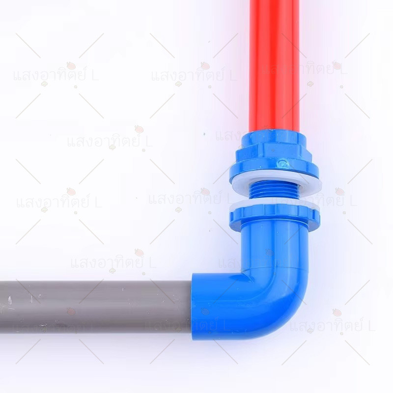 อุปกรณ์ท่อระบายน้ํา PVC ท่อระบายน้ําพีวีซี ข้อต่อท่อตู้ปลา เเบบงอ ซ็อกเก็ตเชื่อมต่อน้ําในตู้ปลา 20-32mm อมต่อปลาท่อระบาย - รูปที่ 3