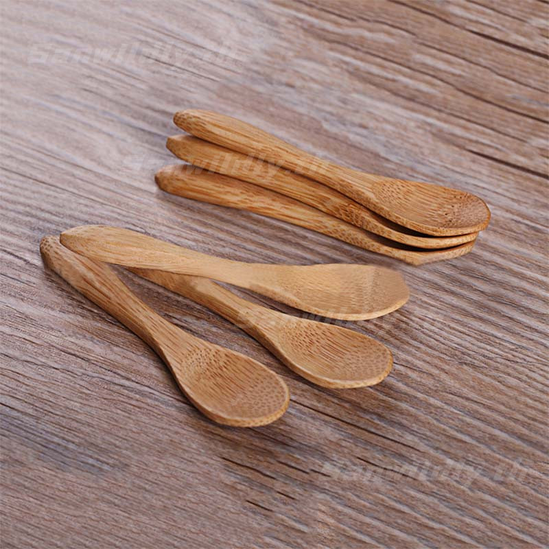 💕SW💕 ช้อนไม้ไผ่ขนาดเล็ก ช้อนกาแฟ ช้อนขนม ช้อนปรุงรสไอศกรีม ช้อนหางแหลม ถูกสุดๆ - รูปที่ 3