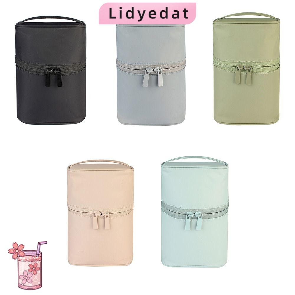 LIDYEDAT165 กระเป๋าเครื่องสําอางกระบอกหญิงกระเป๋าถืออเนกประสงค์