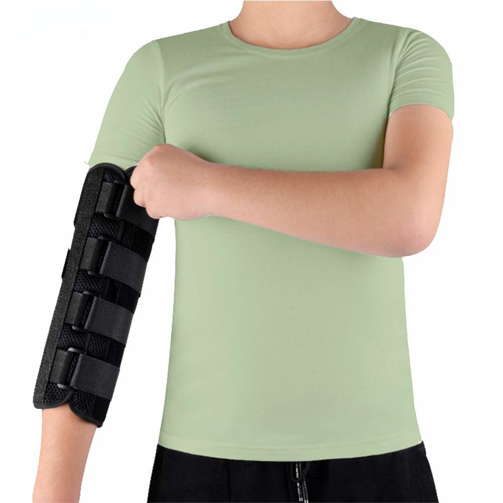 Elbow Brace,Elbow Splint for Cubital Tunnel Syndrome,Night Elbow Sleep Support with 4 Plastic Strips