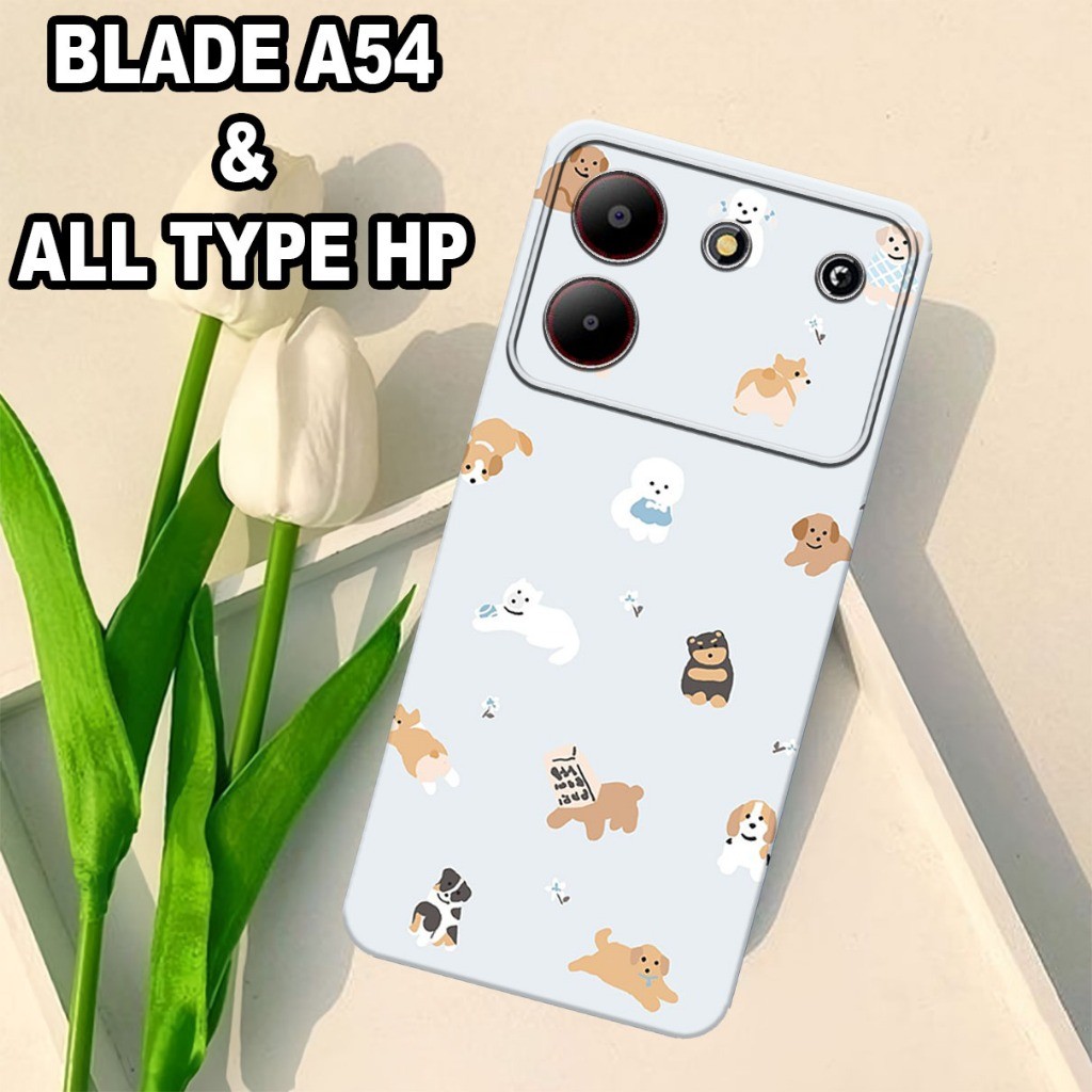 HP G6 - Softcase ZTE Blade A54 - เคสกล้อง pro - CARTOON TEDDY BEARS MOTIF - วัสดุยางยืดหยุ่น - เคส Z