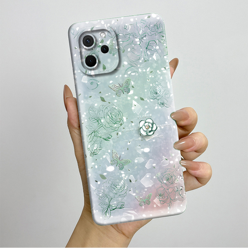 เคสโทรศัพท์สําหรับ Huawei Nova Y61 EVE-LX9 EVE-LX3 ปลอกความงามสวยผีเสื้อดอกไม้กันกระแทก Soft TPU Matte ฝาหลังสําหรับ HuaweiNovaY61 ที่อยู่อาศัยกันชน - รูปที่ 7