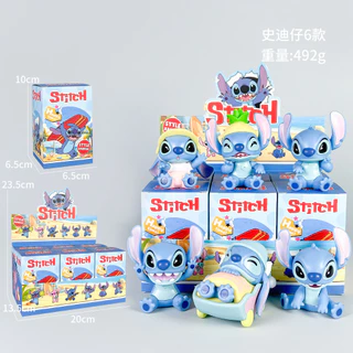 💥จัดส่งจากประเทศไทย💥6 ชิ้น/กล่อง Stitch Angel วันวาเลนไทน์อะนิเมะรูปคอสเพลย์แตงโมองุ่นตุ๊กตาของเล่นสําหรับของขวัญเด็กคอลเลกชันเครื่องประดับรถบ้านเค้กตกแต่ง Gacha