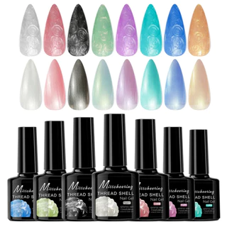 ( เจลเปลือกหอย ) สีเจลทาเล็บ Misscheering THREAD SHELL สำหรับทำลายเล็บเปลือกหอย