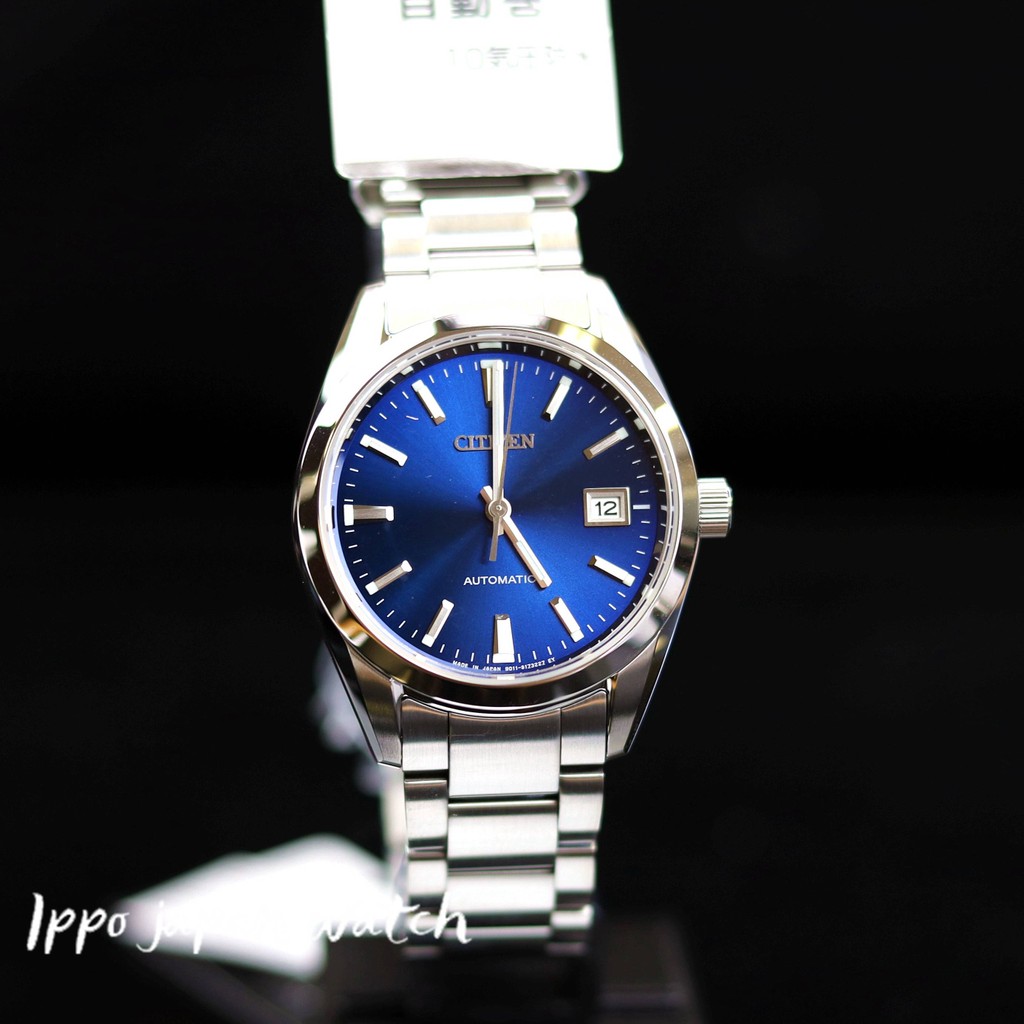 Jdm Watch Citizen นาฬิกาข้อมืออัตโนมัติ สายสแตนเลส หน้าปัดสีฟ้า สําหรับผู้ชาย Nb1050-59L  《Y》