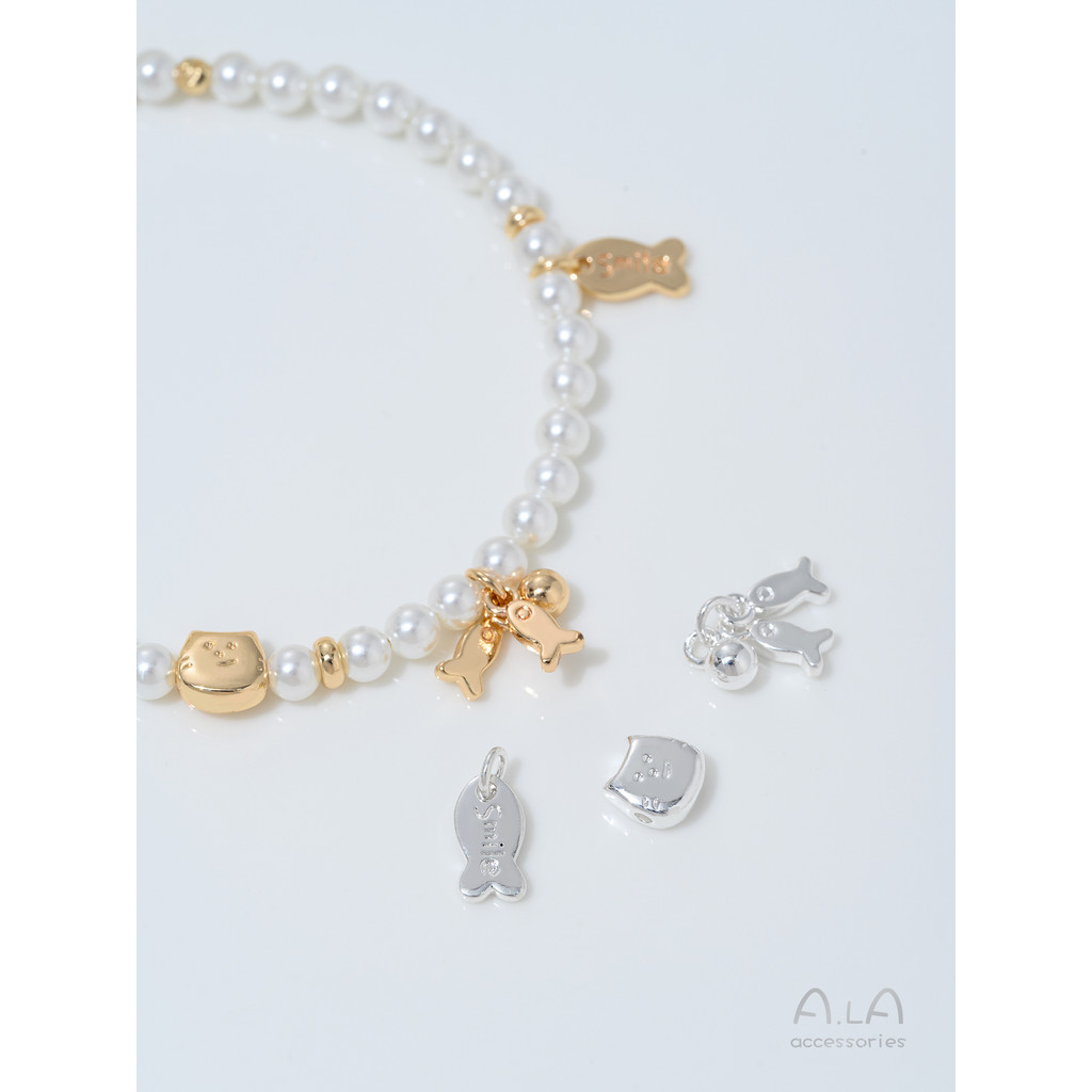 จี้ 14K อุปกรณ์ปลาลูกแมว diy