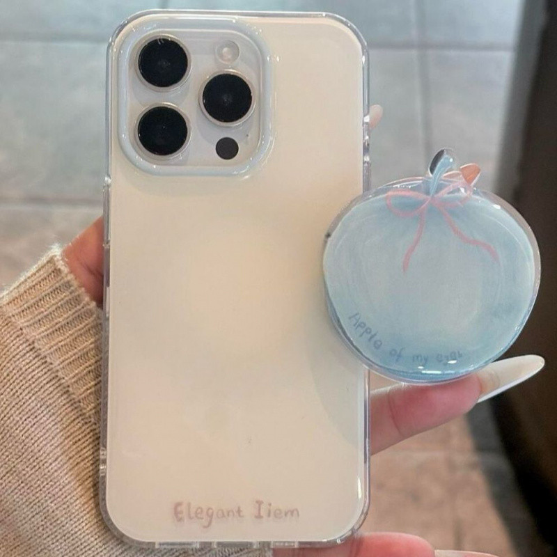 ฝาครอบโทรศัพท์แอปเปิ้ลสีฟ้าสด 16/15/14/13 สำหรับ iPhone Xsmax/Xr เคสซิลิโคนป้องกัน - รูปที่ 6