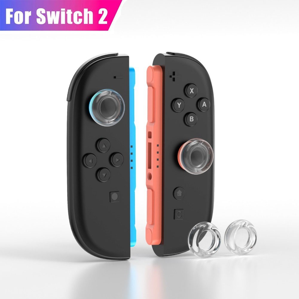 IINE TRANSPARENT THUM GRIP CAPS FOR SWITCH 2 / จอยสติ๊กป้องกัน & วัสดุซิลิโคนอ่อนนุ่ม & สัมผัสสบายและไม่เสียรูปง่าย