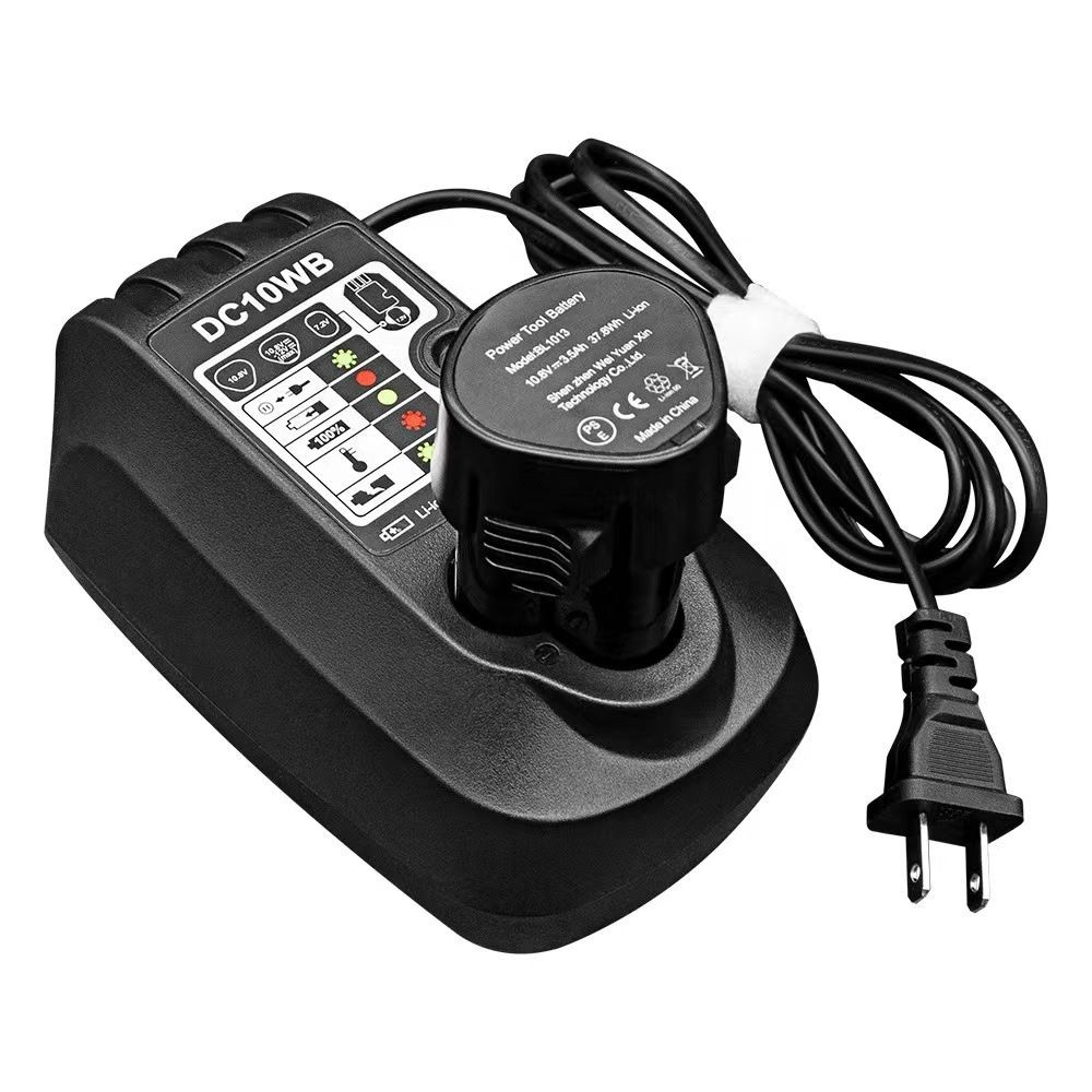 แบตเตอรี่ลิเธียมอเนกประสงค์ Makita Tianlijia 7.2V 10.8V 12.6V สำหรับไขควงไฟฟ้า พร้อมที่ชาร์จเฉพาะ