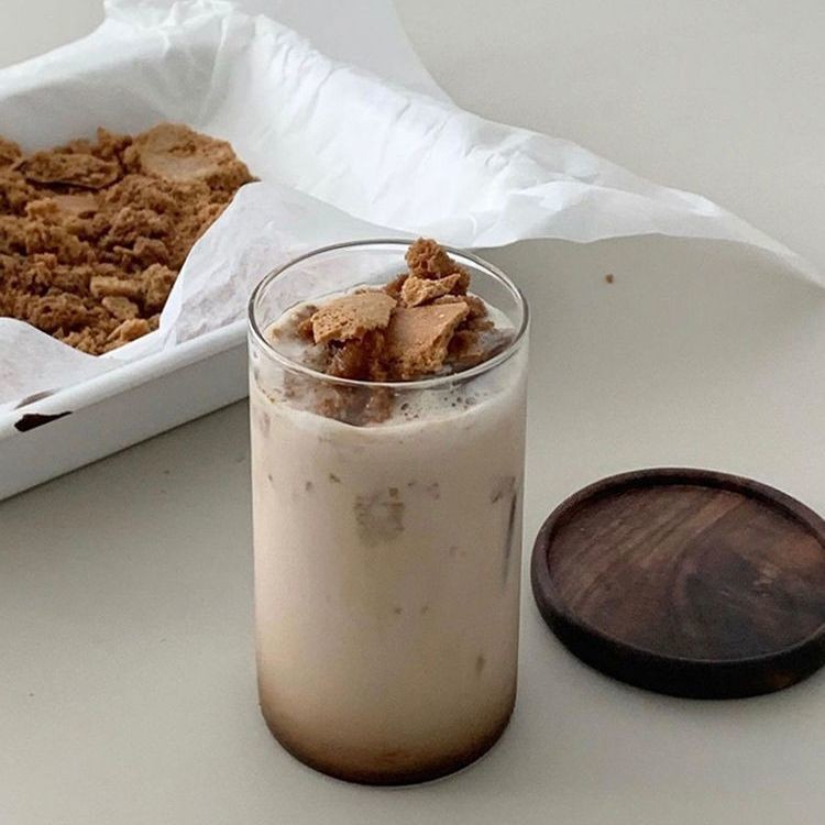 D0603-ญี่ปุ่นโปร่งใสตรงถ้วยกาแฟ Borosilicate สูงทนความร้อนถ้วยแก้ว 180ml ins ถ้วยเครื่องดื่มถ้วยน้ํา