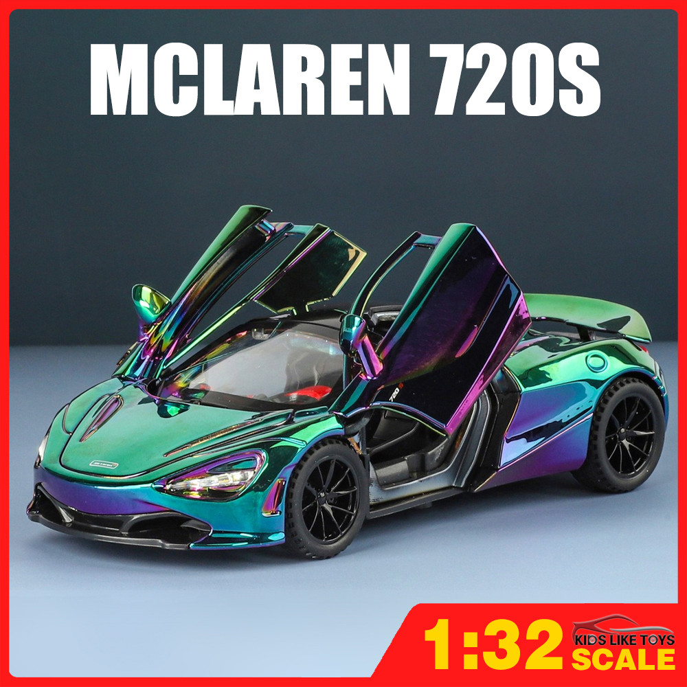 KLT 1:32 McLaren 720s Diecast รุ่นรถโลหะผสมรถของเล่นคอลเลกชันของขวัญสําหรับเด็กเด็กผู้หญิง