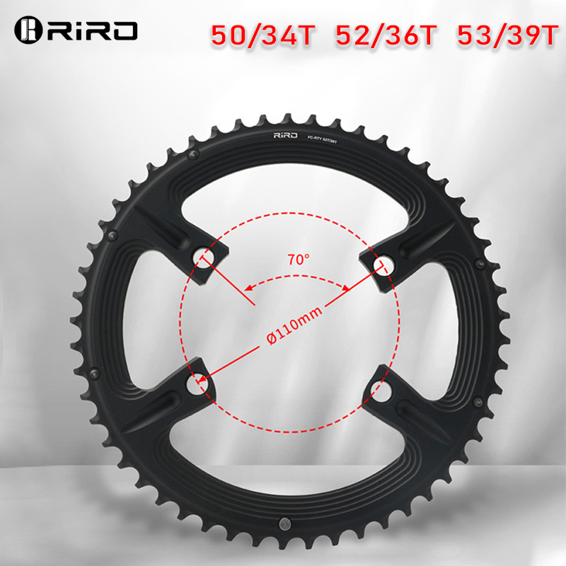 110BCD Chainring CNC 7075AL ทนทานสำหรับ Shimano R7000 R8000 R9100