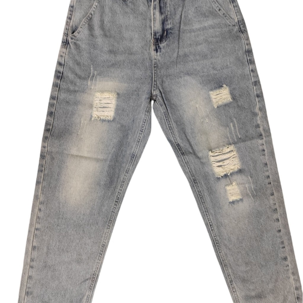 ยีนส์ขาสั้นผู้ชายแบบหลวมๆ สำหรับฤดูร้อน มีรู แฟชั่นใหม่ ขาตรงบาง ใช้งานได้หลากหลาย - รูปที่ 5