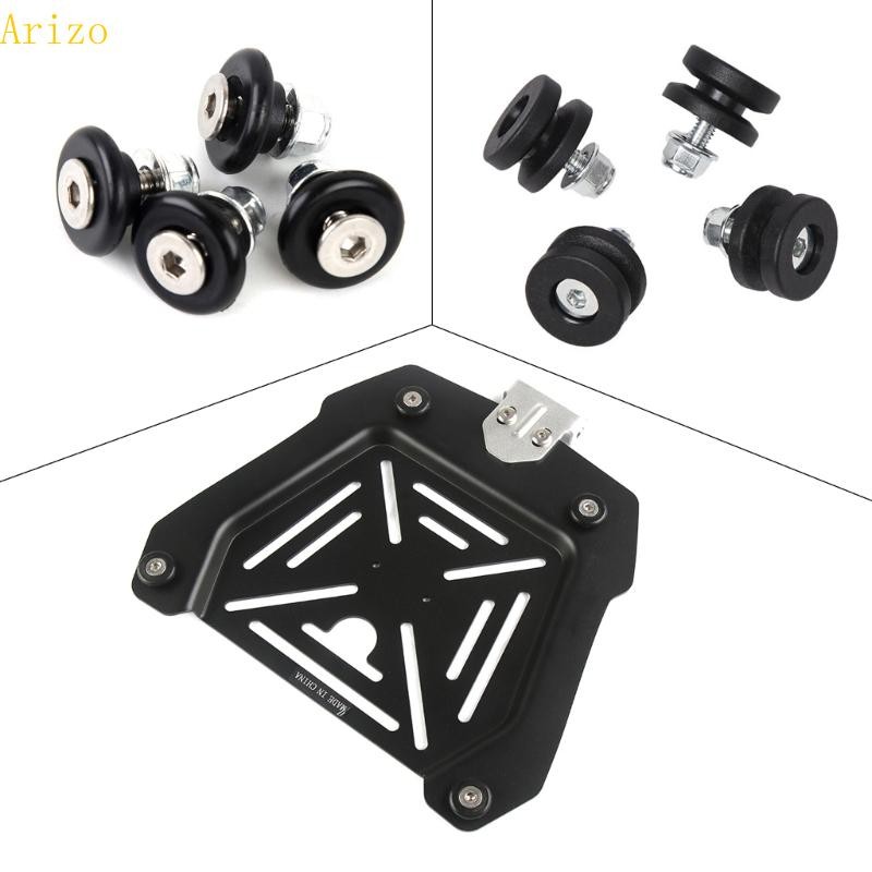 Arizo 4 ชิ้นรถจักรยานยนต์ด้านหลังกระเป๋าเดินทางกล่อง Trunk Bushing Pad Spacers หัวเข็มขัด