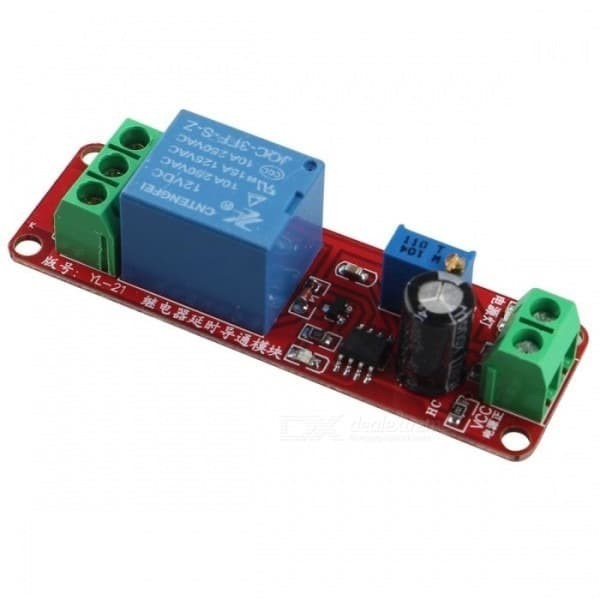 NE555 Oscillating Delay รีเลย์จับเวลาสวิทช์โมดูลปรับ 0-10 วินาที