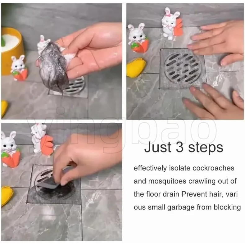 50ชิ้นทิ้งห้องอาบน้ําฝักบัวท่อระบายน้ําผมจับตาข่ายห้องอาบน้ําฝักบัวท่อระบายน้ําครอบคลุมชั้นอ่างล้างจานกรองกรองผมกันชนสําหรับห้องน้ําครั - รูปที่ 6