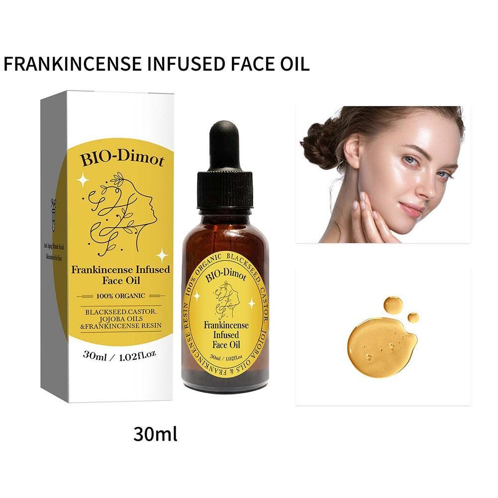 Frankincense Infused Face Oil Moisturizing & Brightening Facial Essence น้ํามันทําความสะอาดผิว J4