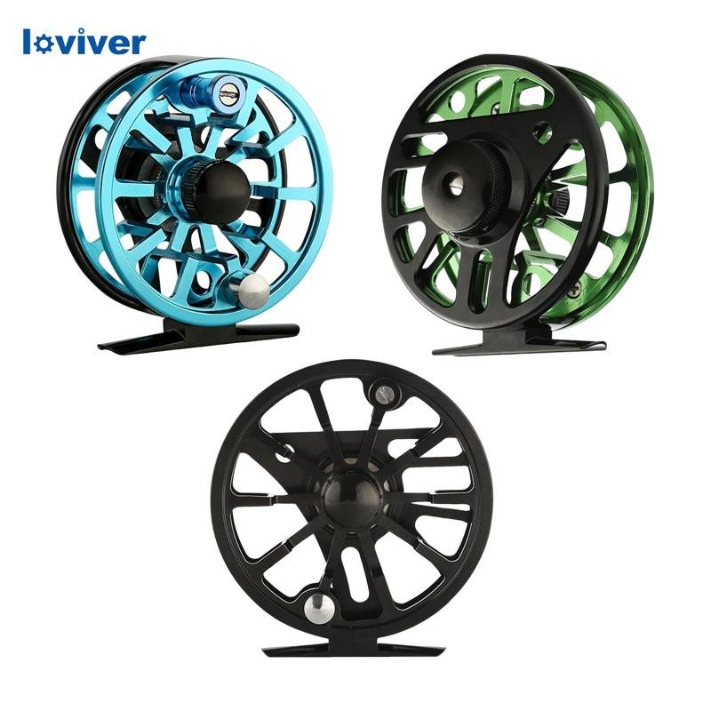 [Loviver] รอกตกปลาระบบ铝制合金臂 Reel Fly Reel 轻便多功能工具 Fly Line 适用于淡水和海水