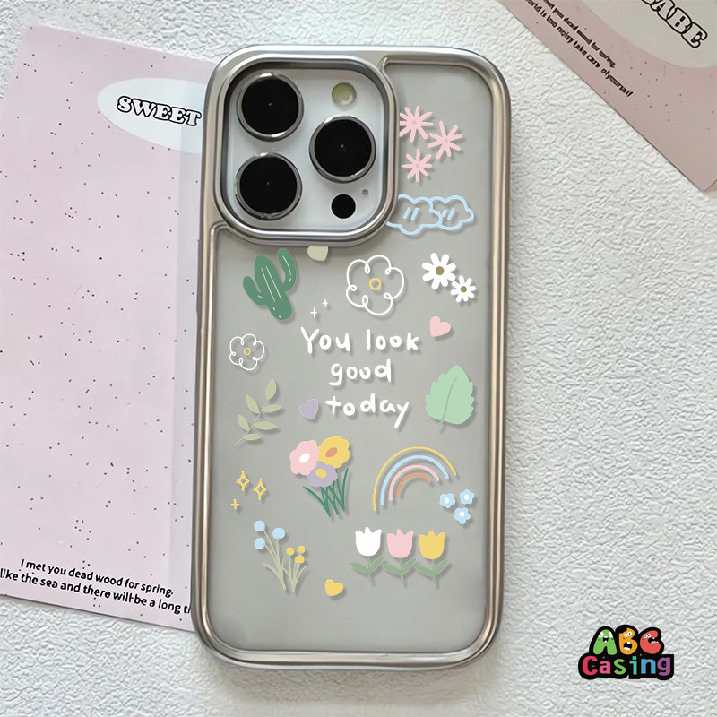 สำหรับ IPhone 16 11 12 15 14 13 Pro Max 7Plus X XR XS Max 16 15 14 Plus 8Plus เคสโทรศัพท์คู่รักลายผีเสื้อดอกไม้แสนฝัน - รูปที่ 3