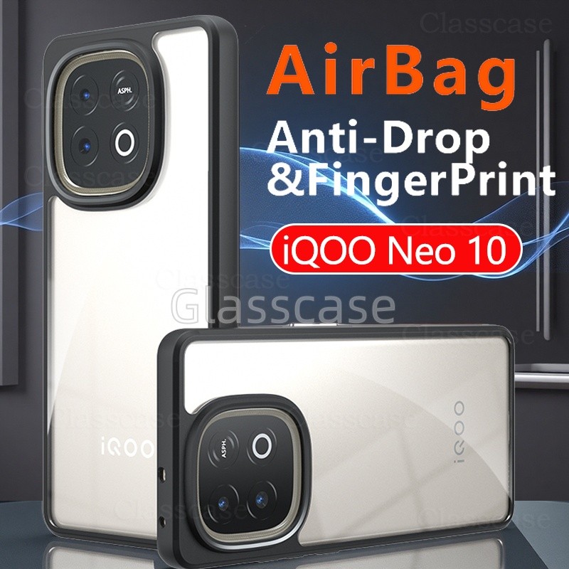 IQOO Neo 10 2025 สําหรับ Vivo iQOO Neo 10 1 0 Neo10 iQOONeo10 Anti-Scratch โปร่งใส Frosted เคสโทรศัพ