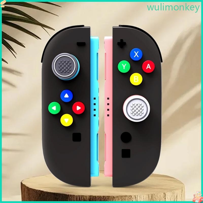 WU สบายซิลิโคน Thumb Grips จอยสติ๊กป้องกันหมวกปุ่ม Pad Enhancement วัสดุนุ่มเหมาะสําหรับ NSW2