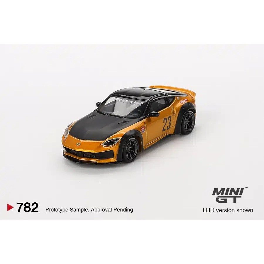 MINI GT No.782 Nissan Z LB NATION WORKS LB Gold MGT00782