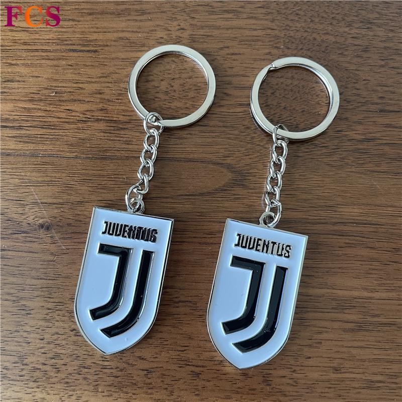JUVENTUS Juven JUVENTUS JUVENTUS แฟนฟุตบอล สินค้า ของขวัญ โลโก้ทีม รถพวงกุญแจจี้
