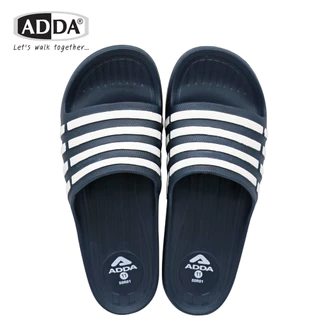 ADDA 55R01 แท้! รองเท้าแตะชาย แบบสวม แถบ 5 ขีด พื้นเย็บสำเร็จ ทนทาน กาวไม่หลุด พร้อมส่ง!