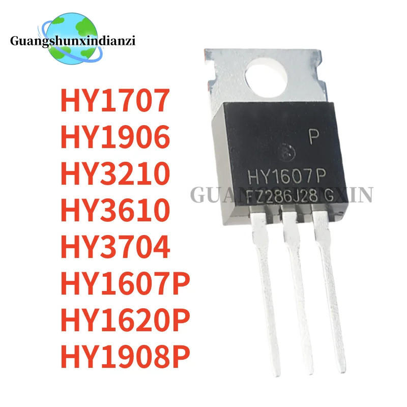 1-5PCS HY3210 HY1906 HY1908P HY1707 HY3704 HY1607P HY3610 HY1620P TO-220 ทรานซิสเตอร์ภาคสนาม-เอฟเฟกต