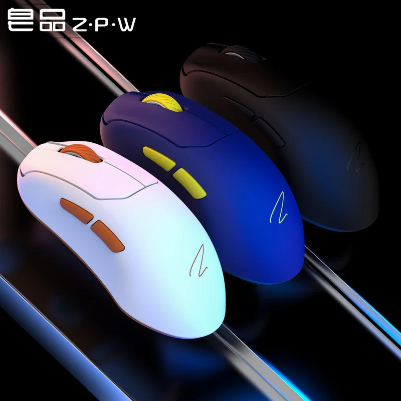 Zaopin ZPW Max สามโหมด Esports เกมเมาส์ Paw3395/3950 เซ็นเซอร์ 30000 Dpi ความละเอียดออปติคอล 8k 47g 