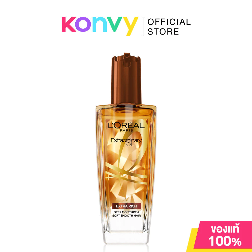 Loreal Paris Elseve Extraordinary Oil ลอรีอัลปารีสออยล์บำรุงผม100ml (BotanicalJasmine/FrenchRose/AllAsianHair/Botanical)