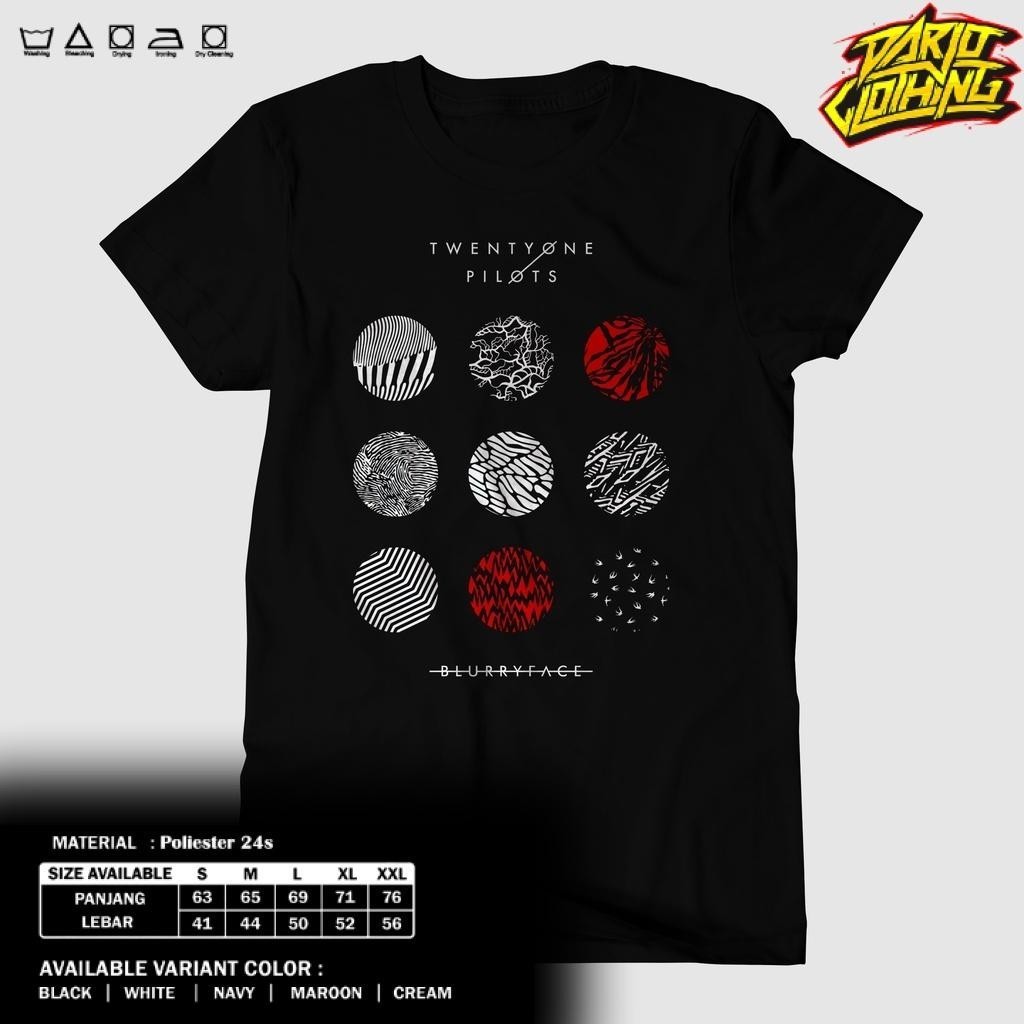 เสื้อยืด TWENTYONE PILOTS - เสื้อ 21PILOTS - เสื้อยืดสีแดง TWENTY ONE PILOTS - เสื้อยืด METAL ROCK M