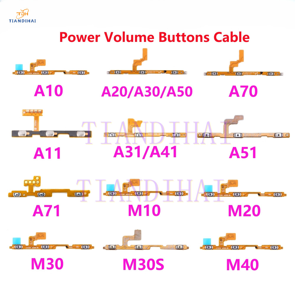 1pcs Volume Power Switch On Off ปุ่ม Key Flex สําหรับ Samsung A10 A20 A30 A40 A50 A60 A70 A11 A31 A5