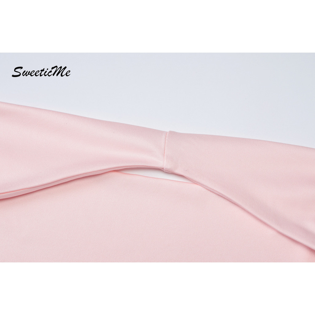 SweeticMe ผู้หญิง 2025 ใหม่แฟชั่นเซ็กซี่คอวีลึกสีทึบ Street All Match Halter เสื้อกล้าม ราคา ถูกที่สุด ดีลบีเคเค แกลเลอรีภาพที่ 9