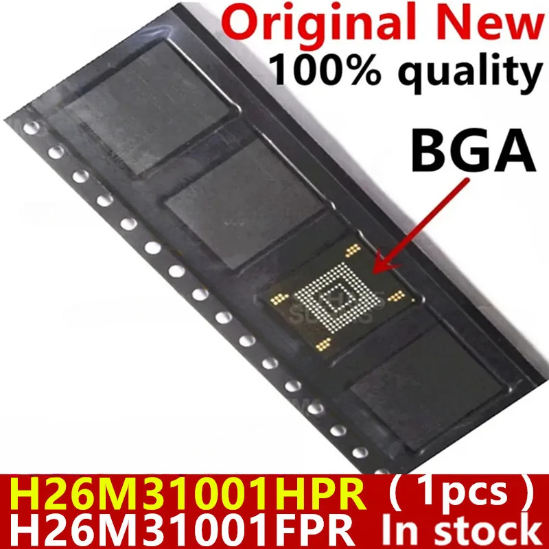 (1 ชิ้น) 100% ใหม่ H26M31001FPR H26M31001HPR BGA ชิปเซ็ต