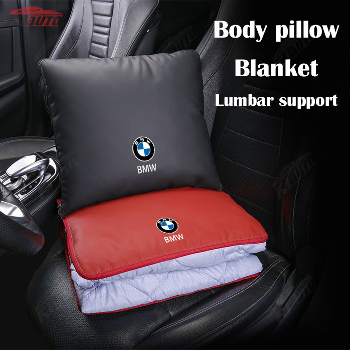 Bmw หมอนผ้าห่มสามในหนึ่งเดียว รองรับเอว ปรับอุณหภูมิ มัลติฟังก์ชั่น สําหรับ 3/5/X5/X3/X1/2/1/4/X4