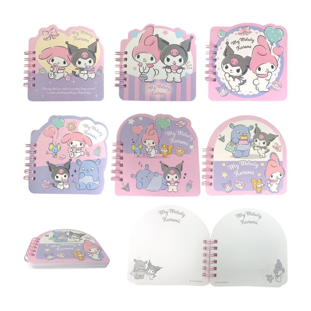 Notebook Mini Sanrio Cartoon สมุดจดขนาดเล็ก มินิโน๊ตบุ๊ค สมุดโน๊ตลายการ์ตูนซานริโอ