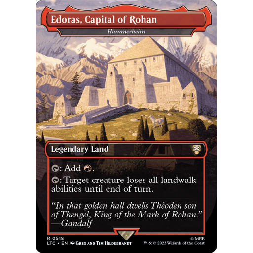 การ์ด EDH PlayTest - Hammerheim (Edoras, Capital of Rohan) (Land)